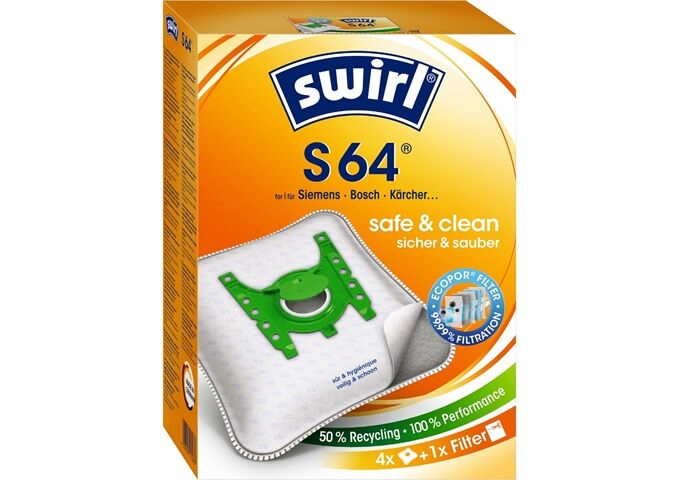 Swirl S 64/S66 MicroPor Staubsaugerbeutel
