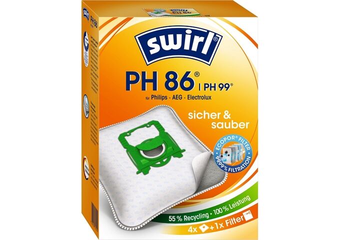 Swirl PH 86 MicroPor Power Filter 4 Stück.