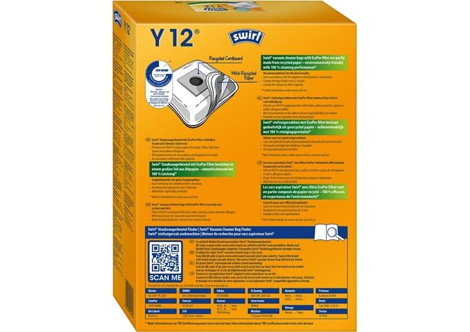 Swirl Y 12 MP Plus AirSpace Staubsaugerbeutel