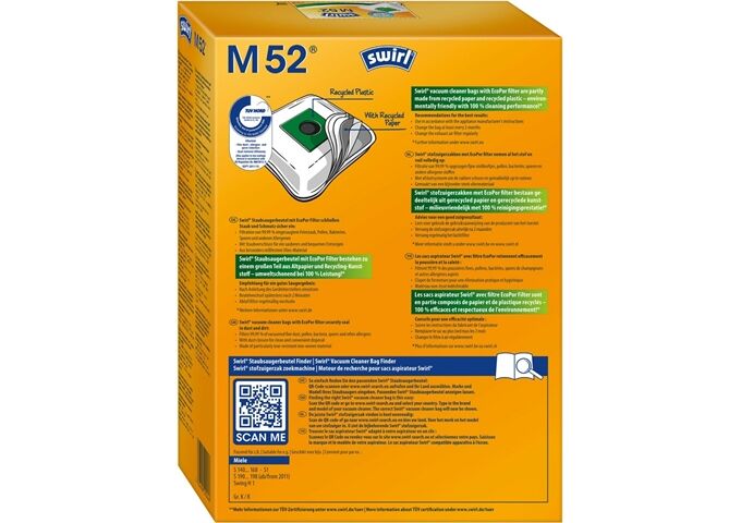 Swirl M 52 MP Plus AirSpace Staubsaugerbeutel