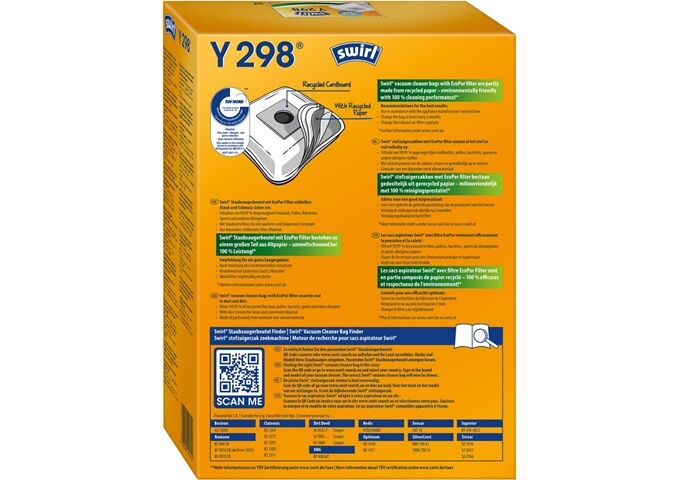 Swirl Y 298 MP Plus AirSpace Staubsaugerbeutel