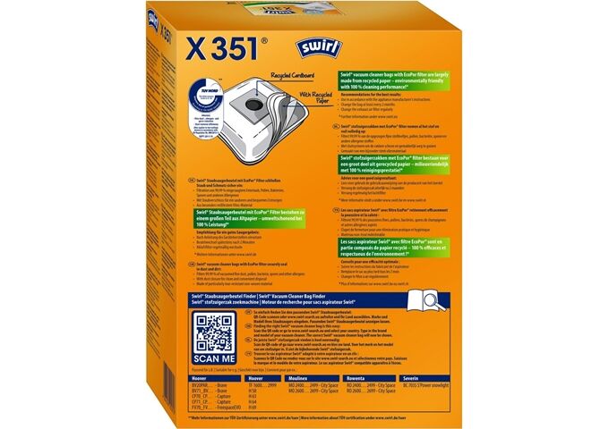 Swirl X 351 MP Plus AirSpace Staubsaugerbeutel