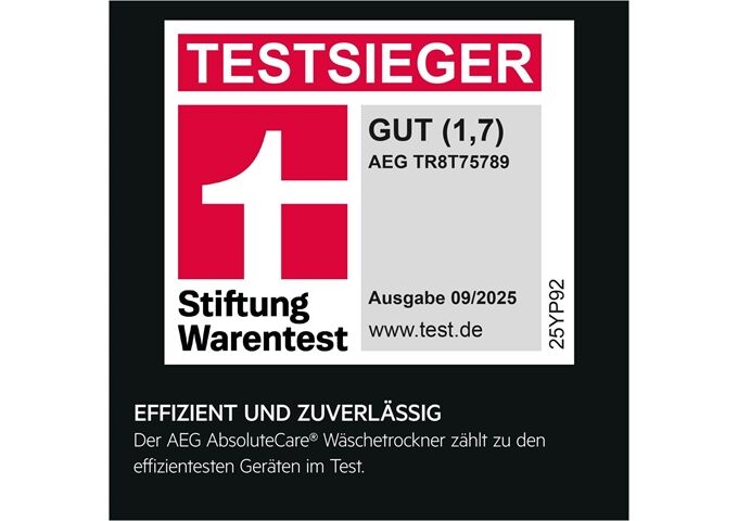 AEG Lavatherm TR8T75789 Stiwa Testsieger 2025