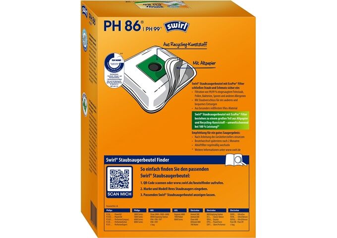 Swirl PH 86 MicroPor Power Filter 4 Stück.