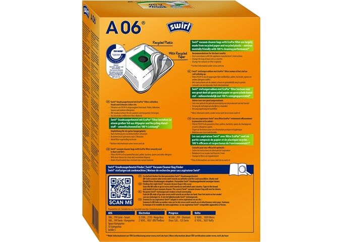 Swirl A 06 MP Plus AirSpace Staubsaugerbeutel