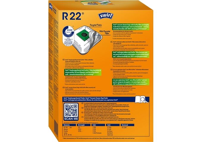Swirl R 22 MP Plus AirSpace Staubsaugerbeutel
