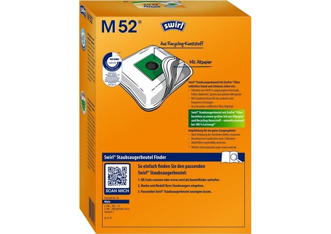 Swirl M 52 MP Plus AirSpace Staubsaugerbeutel