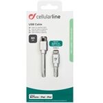 Cellular Line Lightning/USB-C Kabel (0,6m)