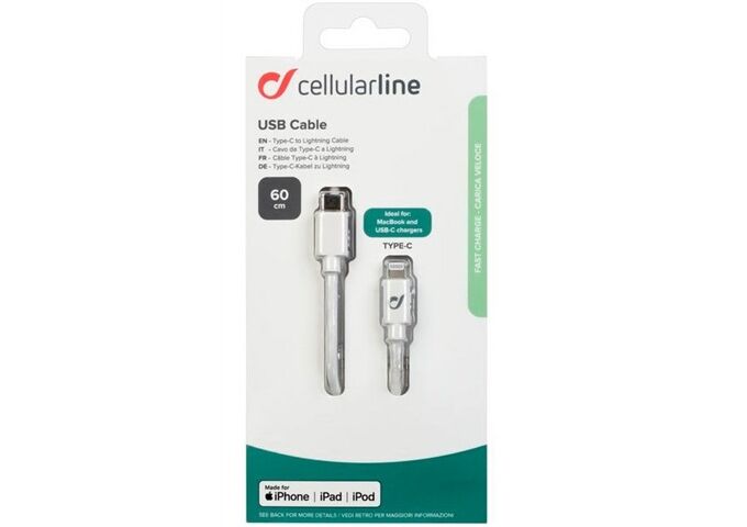 Cellular Line Lightning/USB-C Kabel (0,6m)