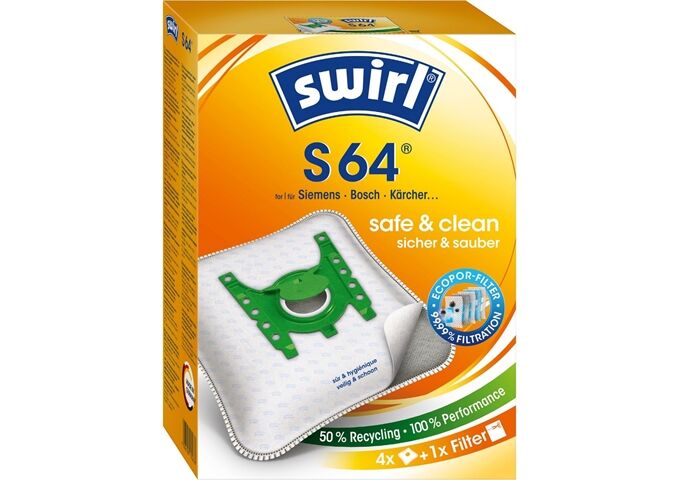 Swirl S 64/S66 MicroPor Staubsaugerbeutel