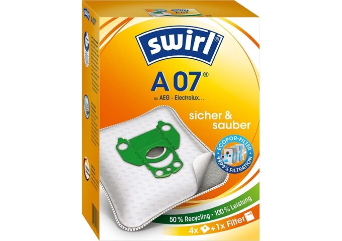 Swirl A 07 MicroPor Power Filter Paket 4 Stück