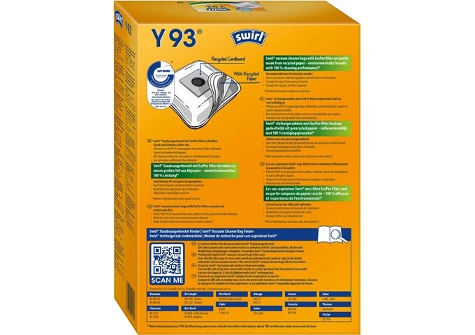 Swirl Y 93 MP Plus AirSpace Staubsaugerbeutel