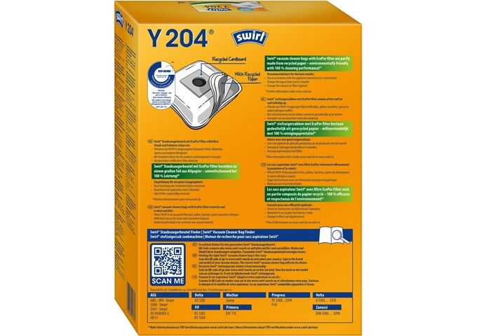 Swirl Y 204 MP Plus AirSpace Staubsaugerbeutel