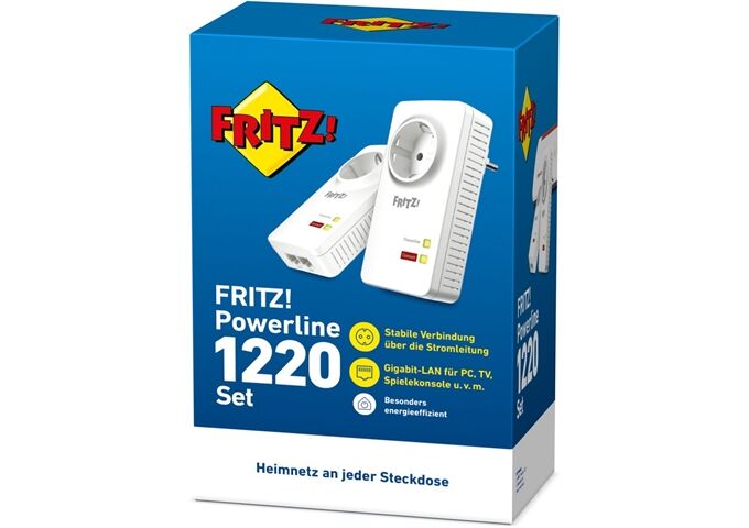 AVM FRITZ!Powerline 1220E Set Weiss