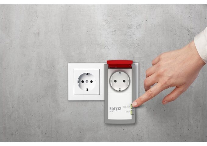 AVM FRITZ!DECT 210 Weiss-Rot