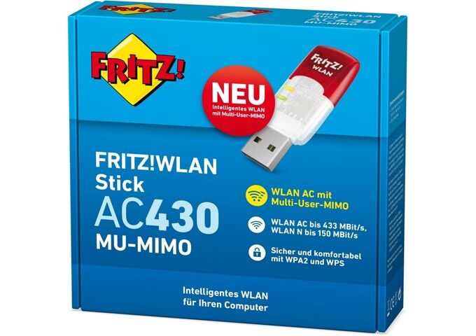 AVM FRITZ!WLAN Stick AC 430 MU- Transparent-