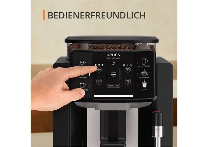 Krups EA910A Kaffeevollautomat Sensation C90 Black Nube