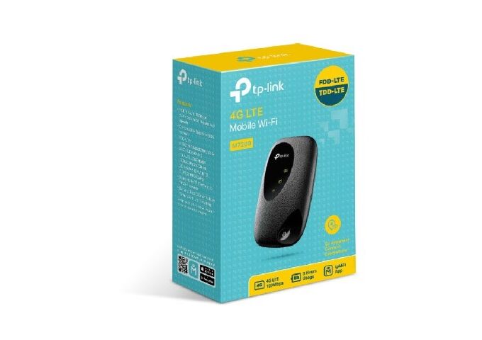 TP-Link M7200 Mobiler 4G/LTE-WLAN-Router Schwarz