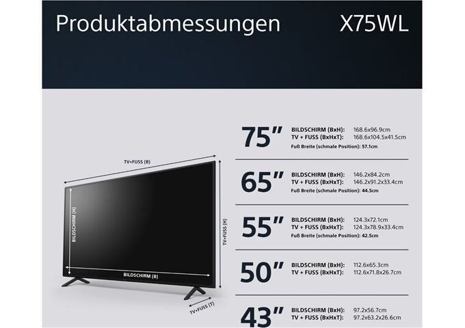 Sony KD-50X75WL