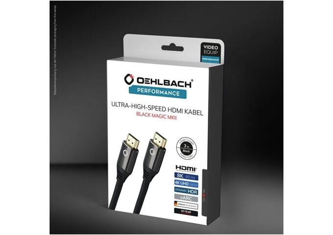 Oehlbach Black Magic MKII HDMI Kabel (0,75m)